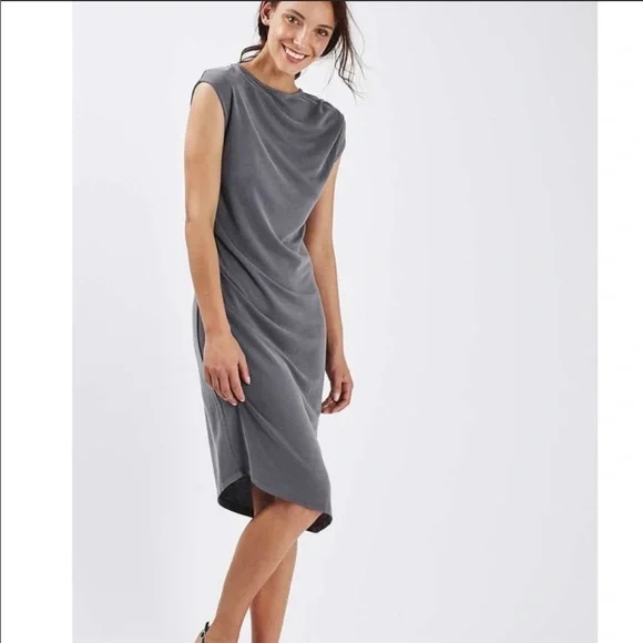 Topshop | Dresses | Topshop Asymmetrical Midi Dress | Poshmark